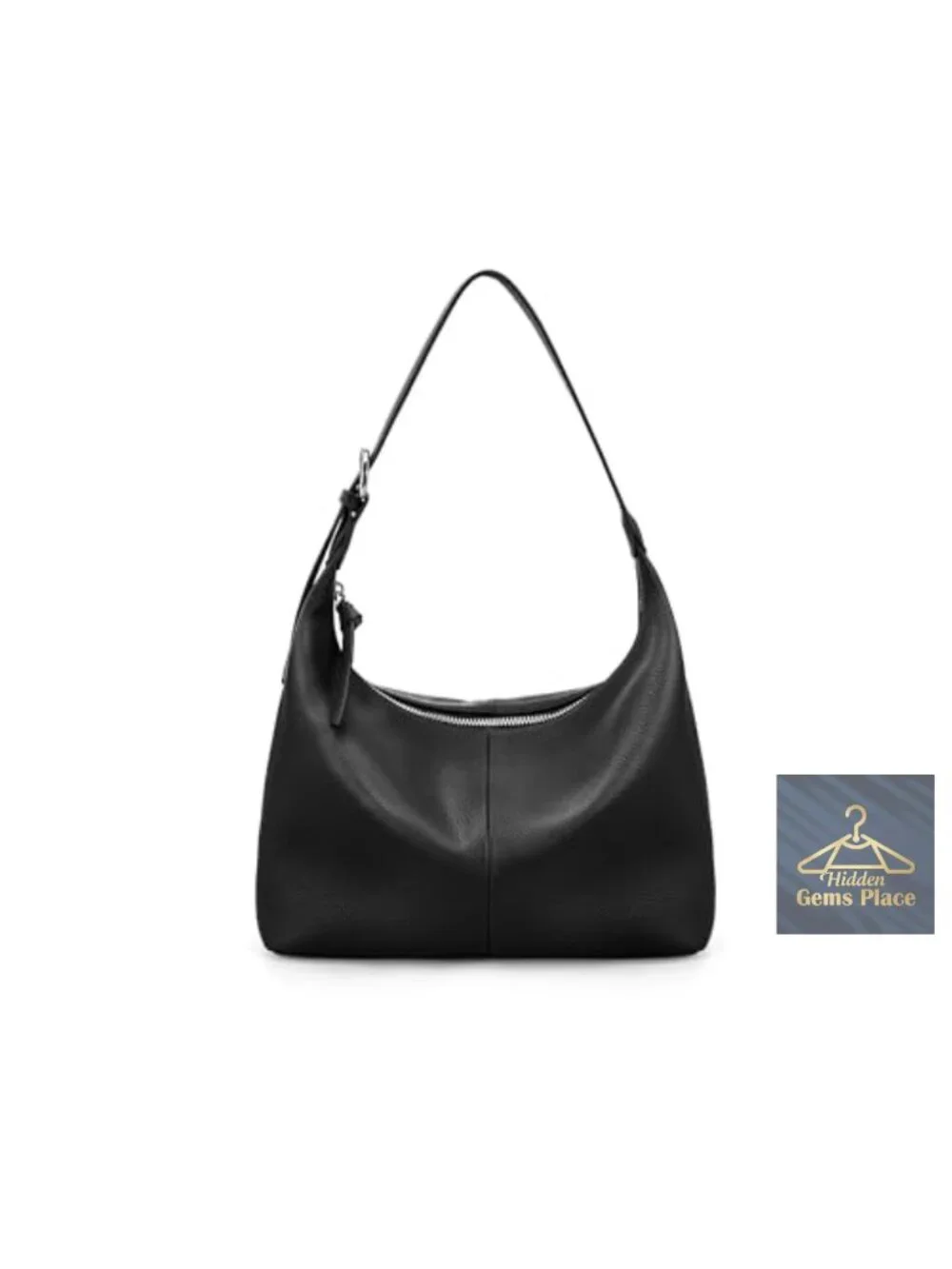 Genuine Leather Slouchy Hobo Bag Ultra Lightweight Shoulder Handbag Satchel